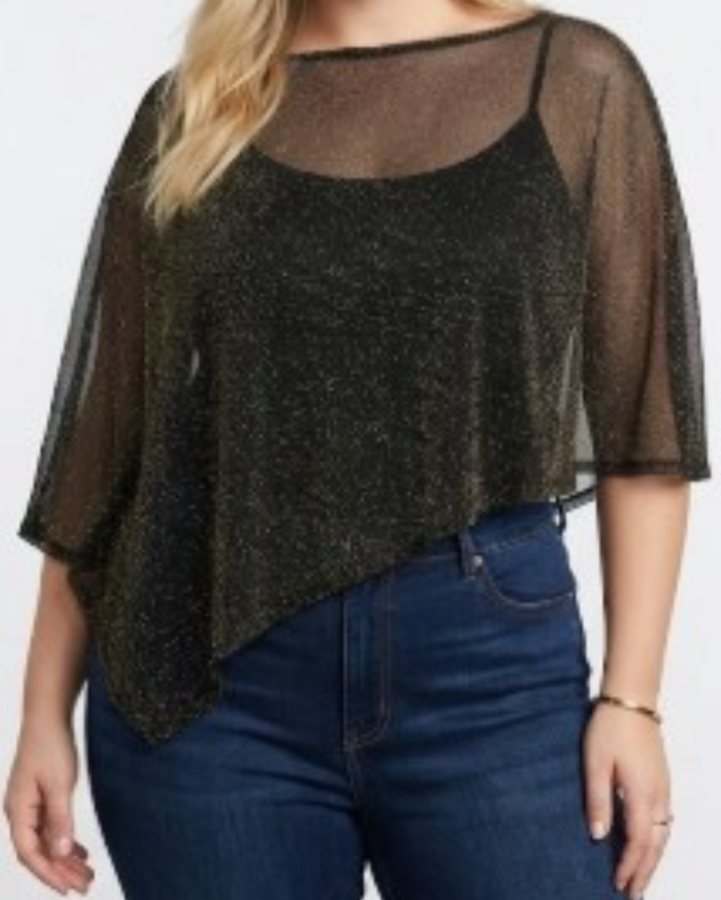 Golden Hour Mesh Poncho