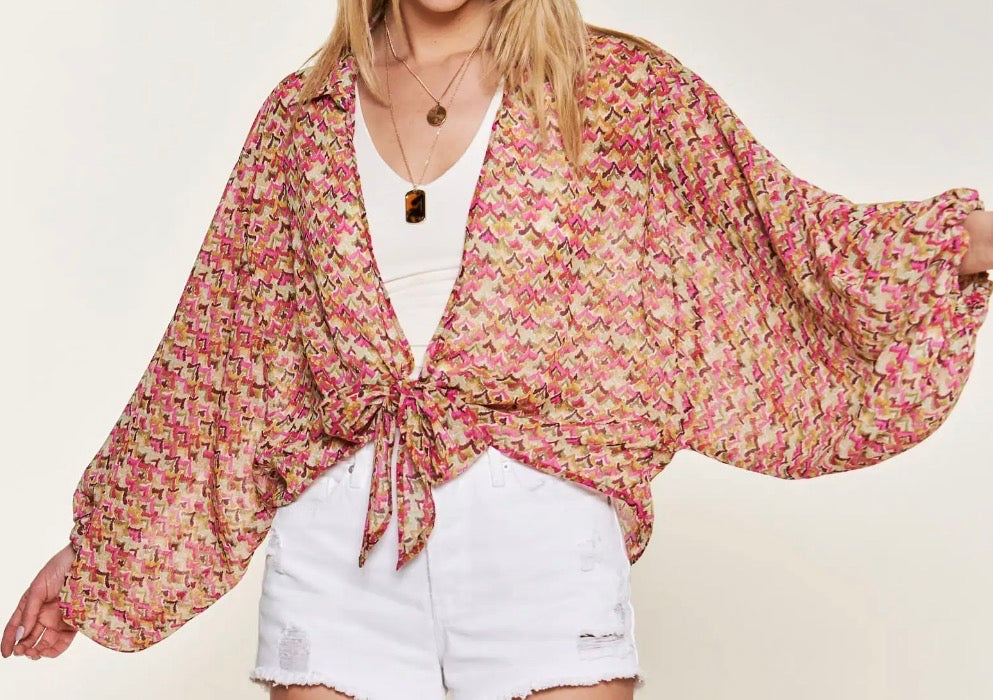 Sunset Tie Top