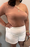 Plus Size Breezy Linen Shorts