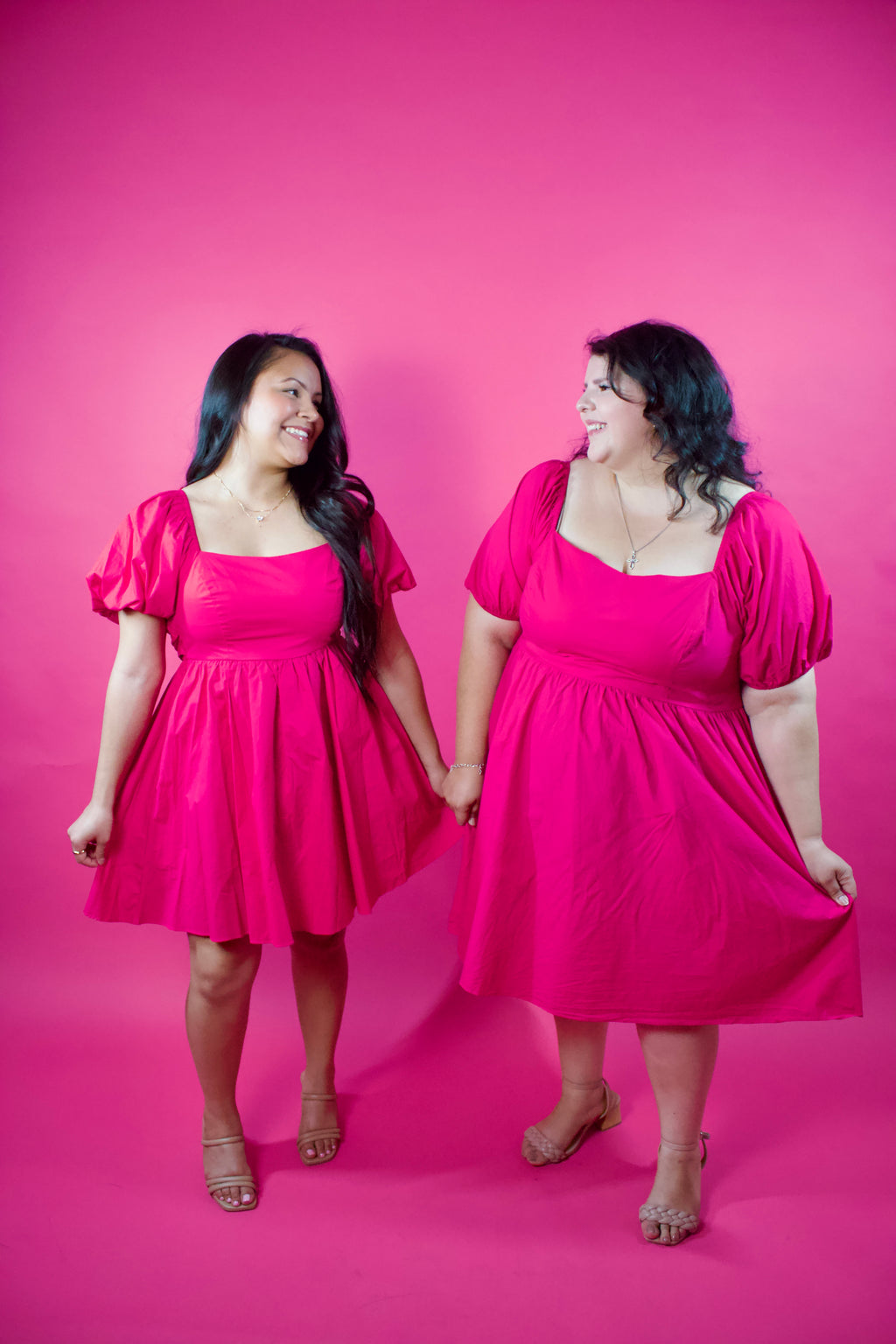 Pink Bow Babydoll Dress
