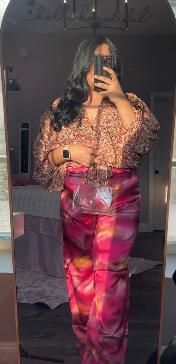 Sunset Tie Top