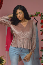 Smell The Roses Peplum Top