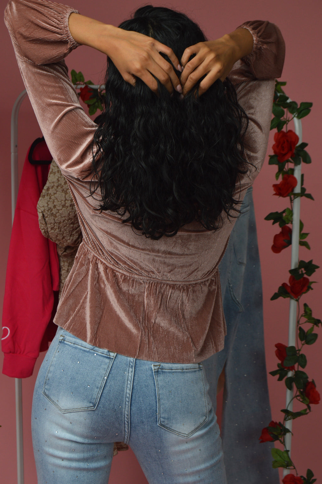 Smell The Roses Peplum Top