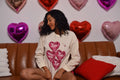 Pink Hearts French Terry Sweatshirt