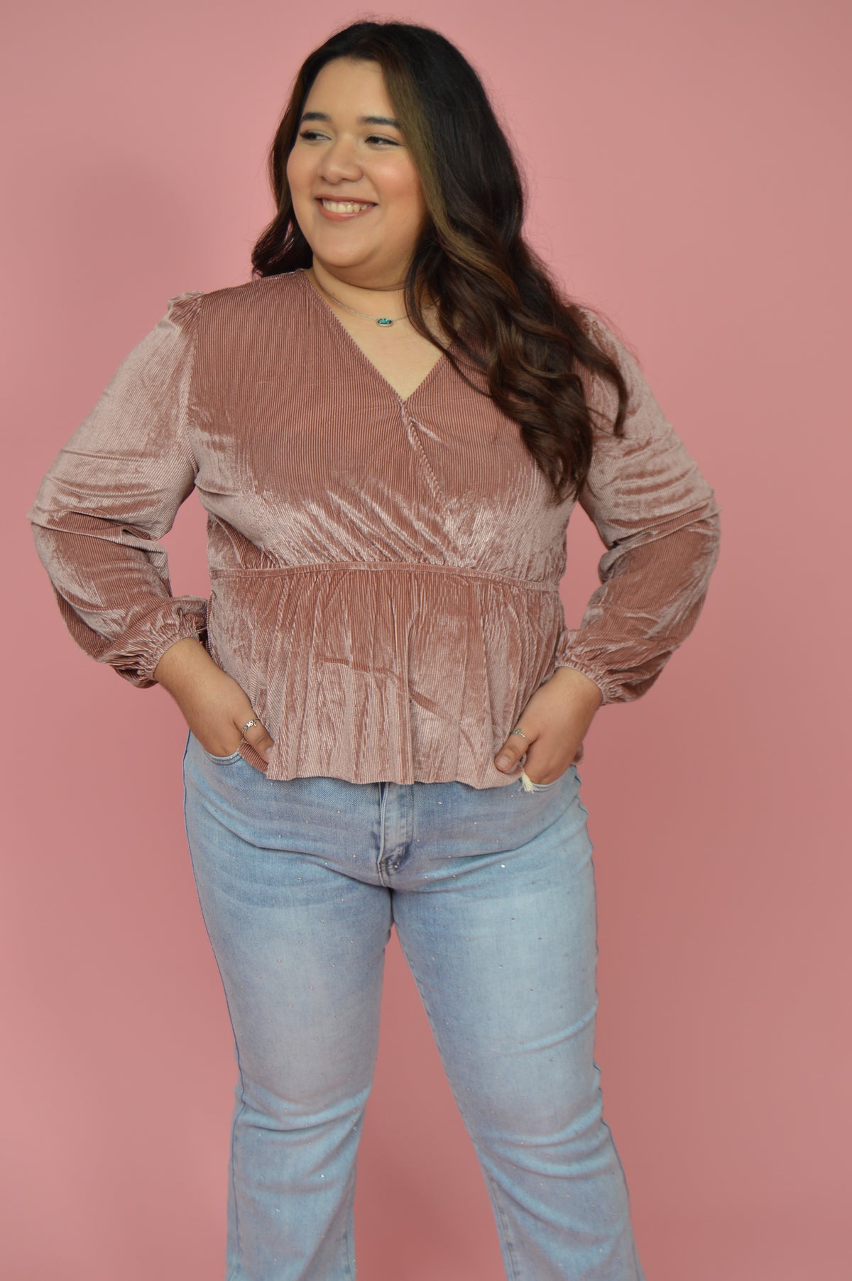Smell The Roses Peplum Top