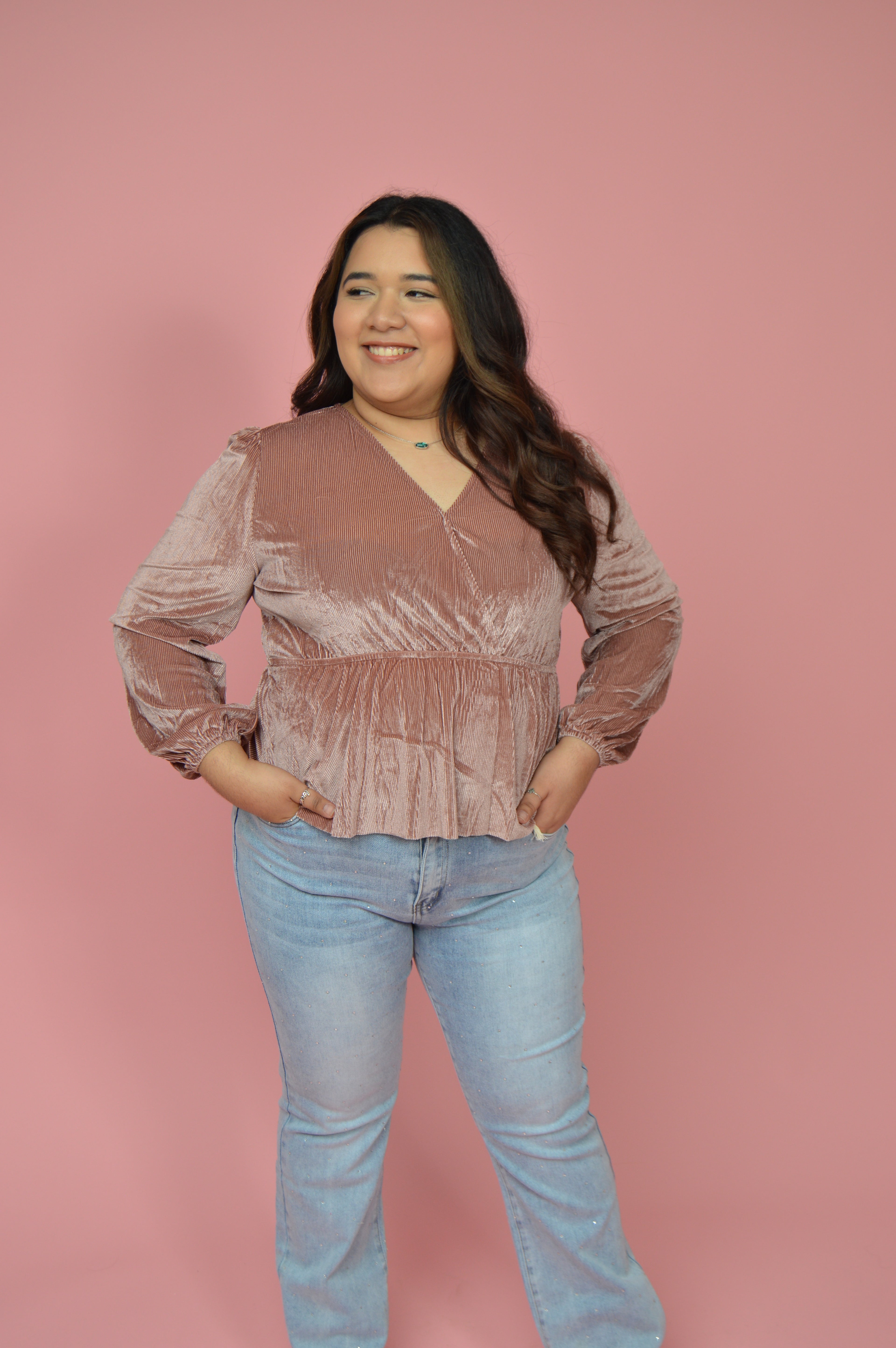 Smell The Roses Peplum Top