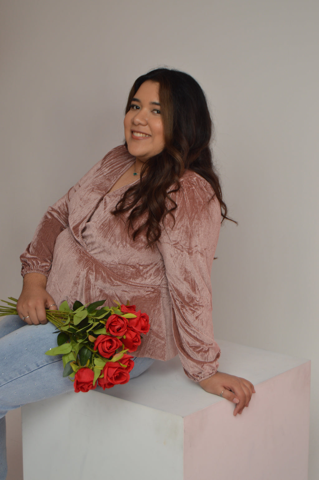 Smell The Roses Peplum Top