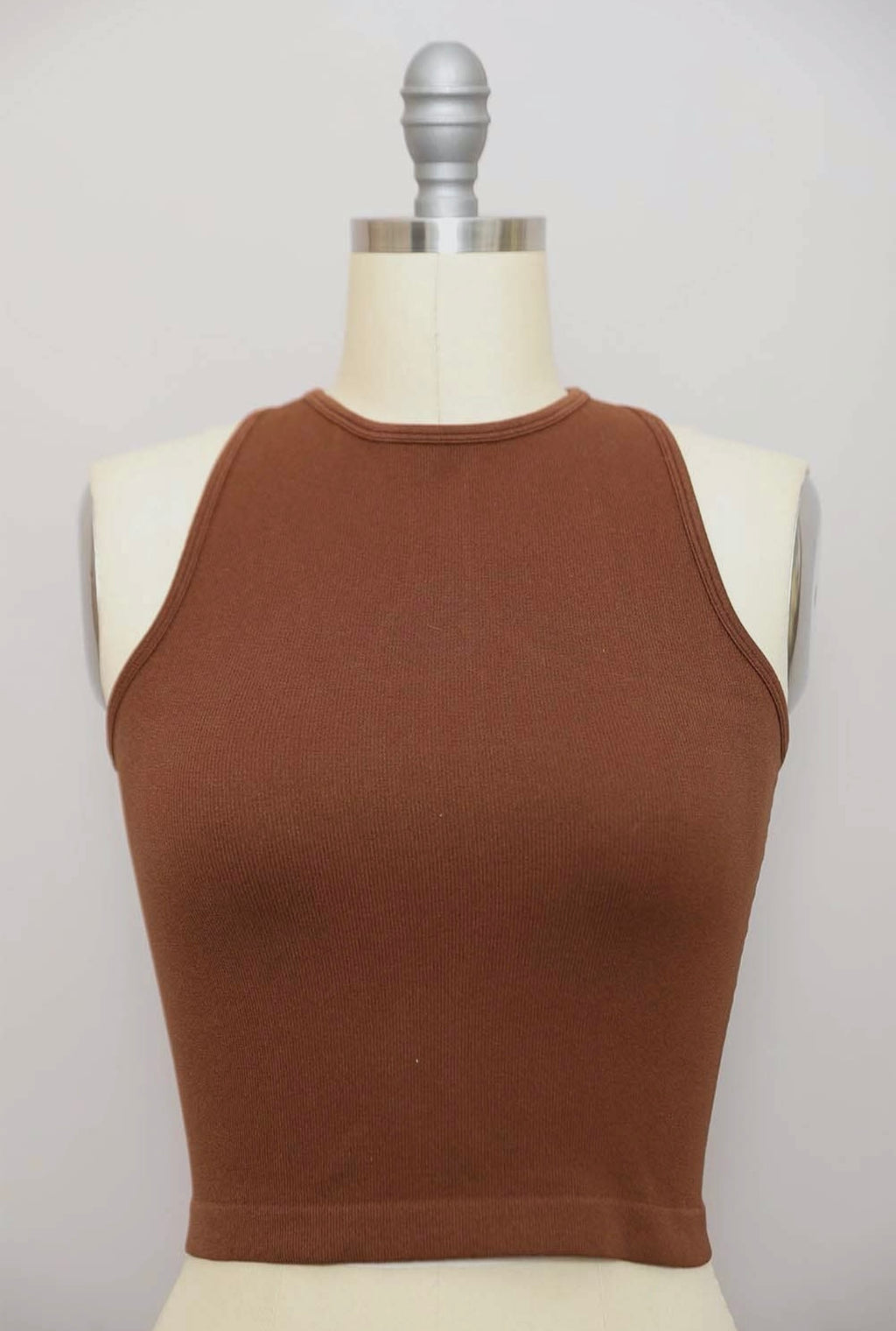 High Neck Racerback Tank Top