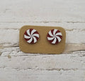 Peppermint Candy Stud Earrings