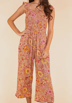 Floral Retro Jumpsuit