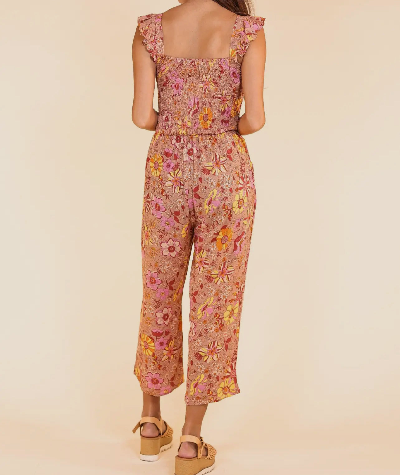 Floral Retro Jumpsuit
