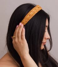 Vegan Leather Patterned Headband