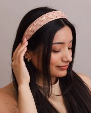 Vegan Leather Patterned Headband