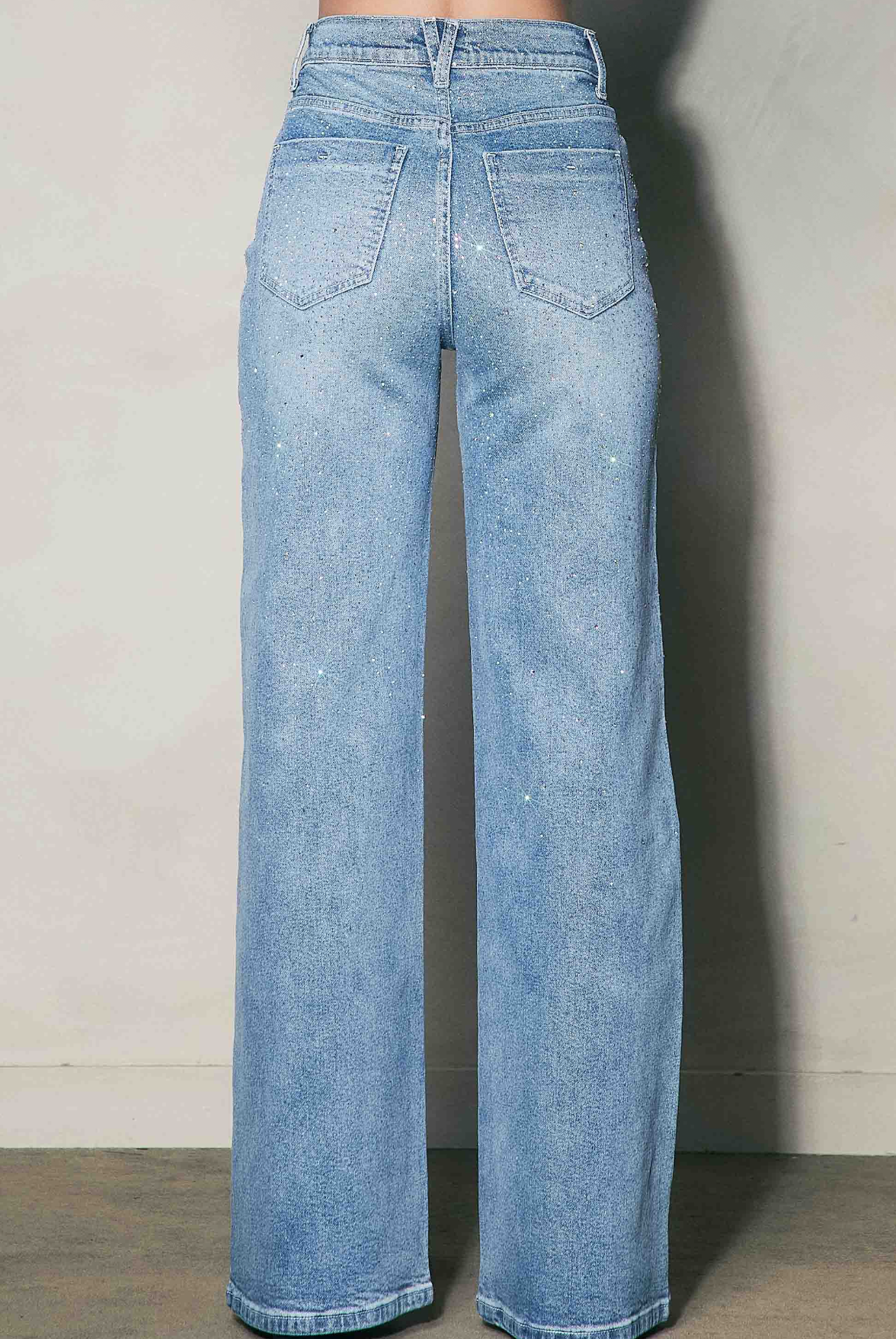 High Rise Starlight Wide-Leg Jean